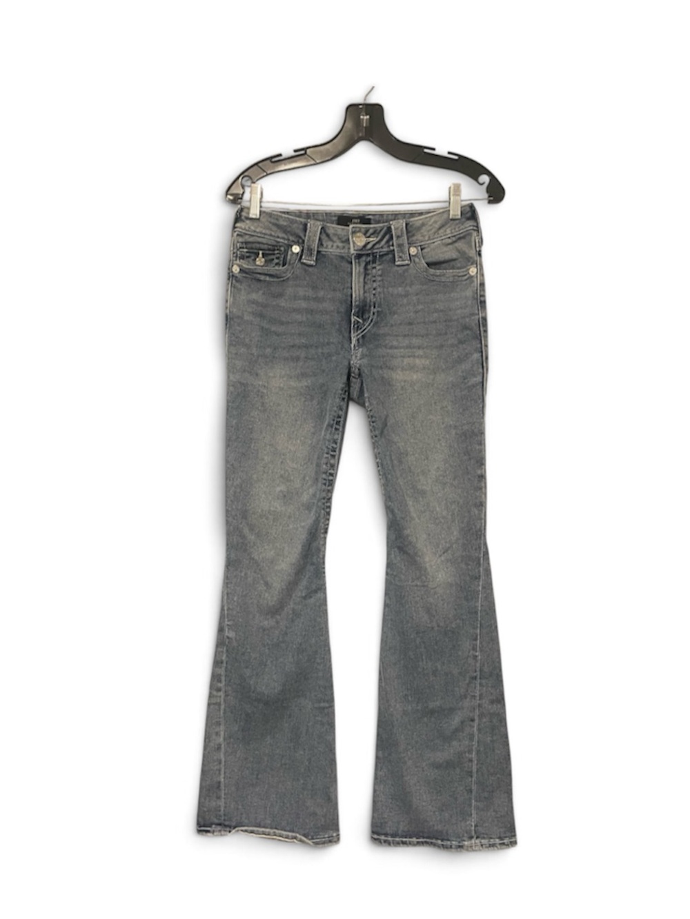 True Religion Blue Mid-Rise Flare Joey Jeans Size 28